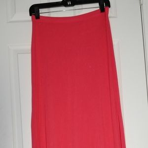 Red Maxi Skirt